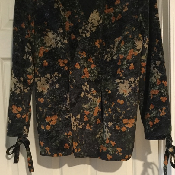Floral Velvet Day Jacket size XL - Picture 3 of 7